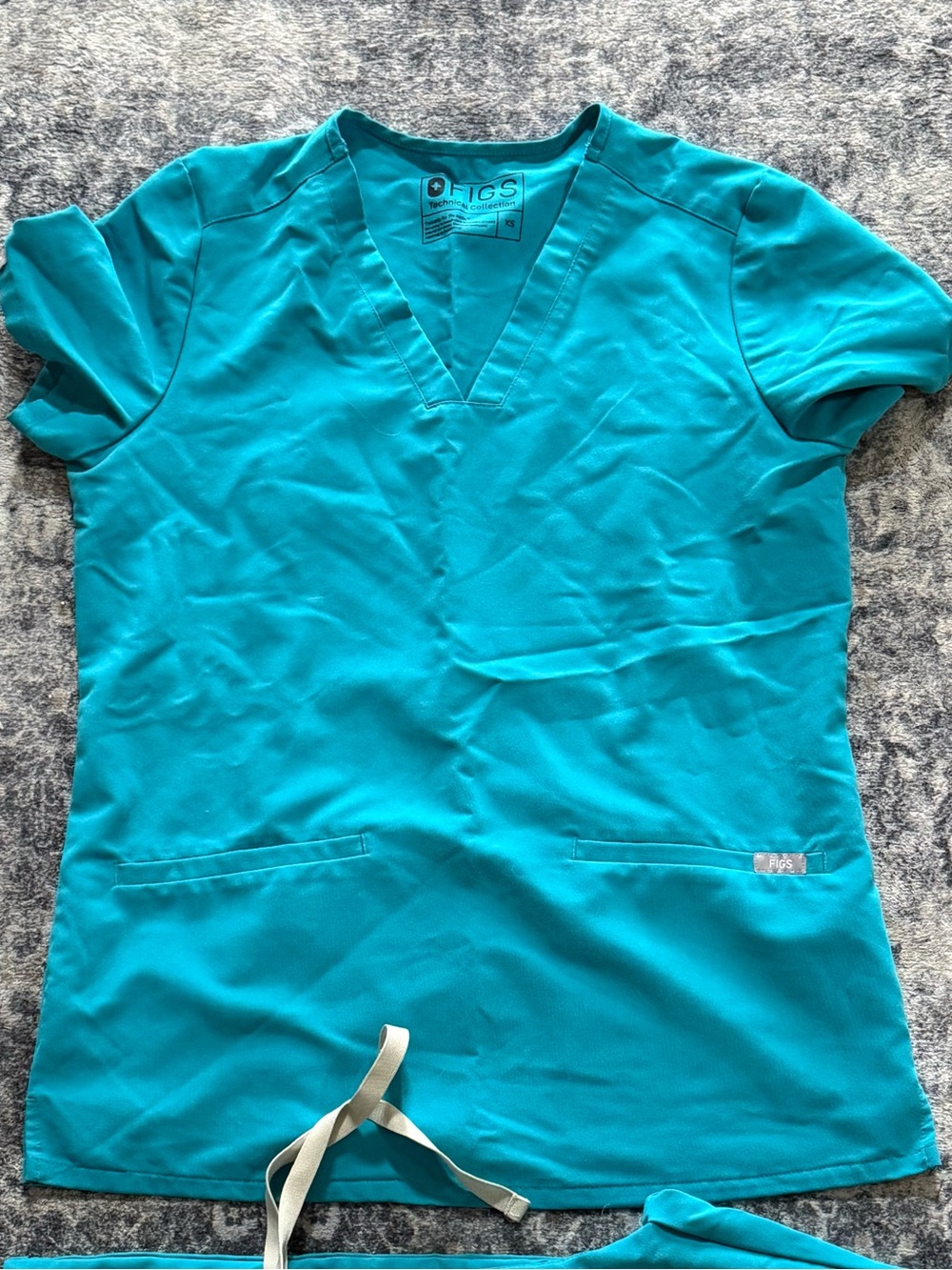 Fig scrubs. Teal Scrub top